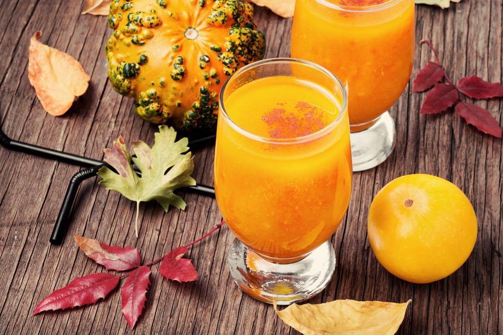 Batido de leche y calabaza dulce
