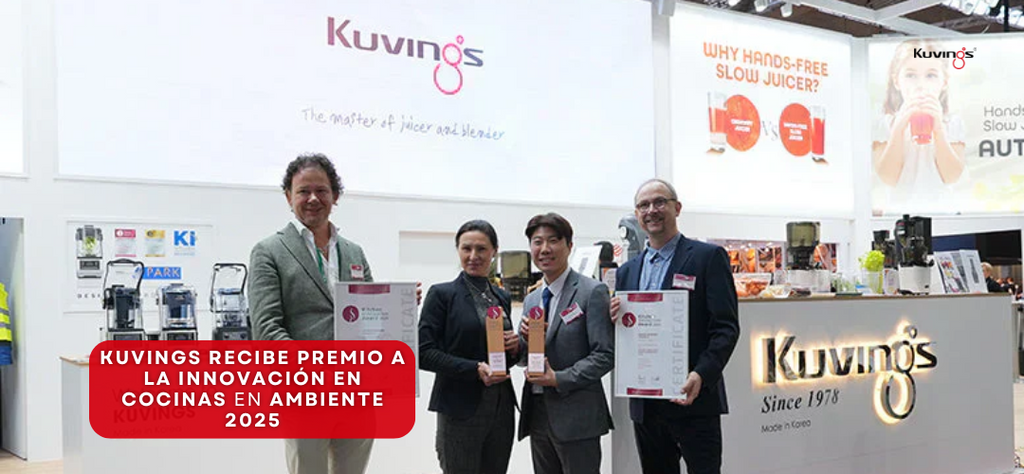 Kuvings recibe el Premio a la Innovación en Cocina en Ambiente 2025, Alemania