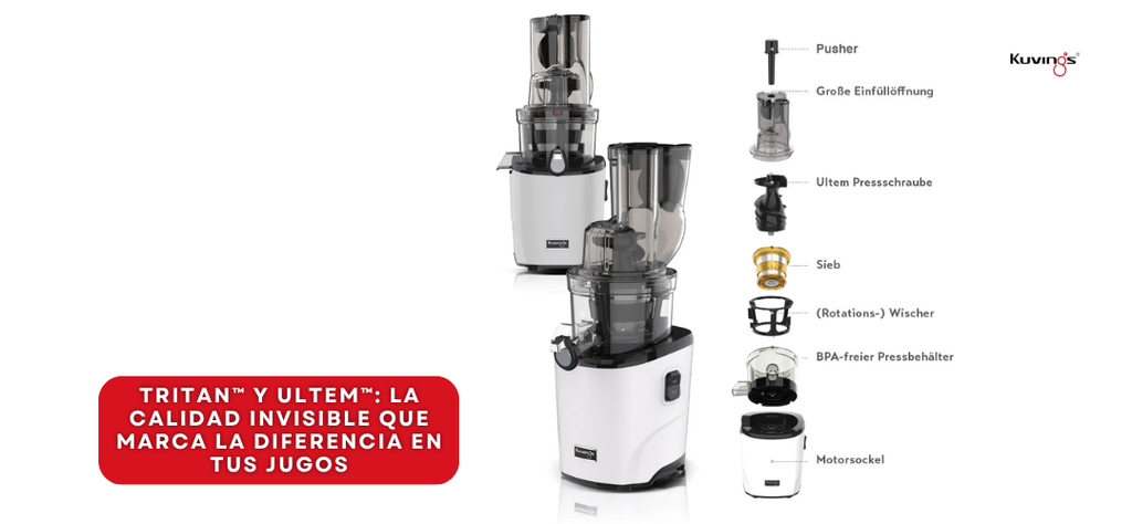 Tritan™ y Ultem™: la calidad invisible que marca la diferencia en tus jugos